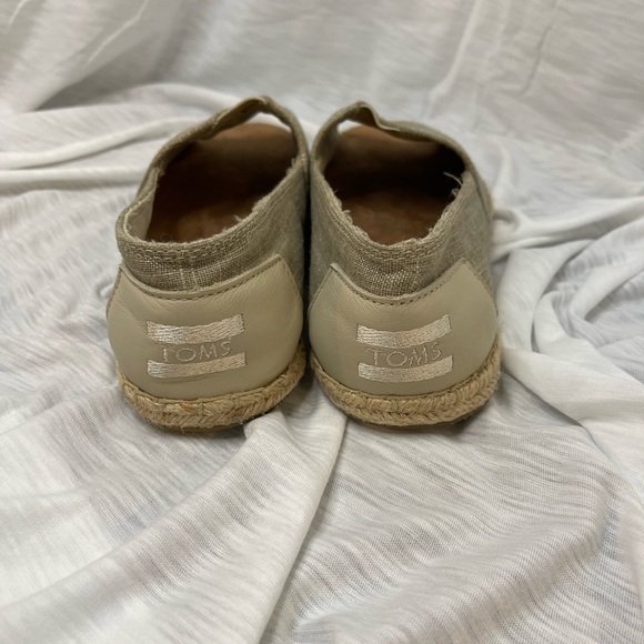 TOMS Alpargata Open Toe Canvas Flats - Picture 5 of 8